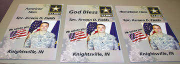 National Printing Converters created three signs in honor of Spc ...