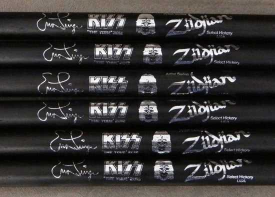 KISS Eric Singer Zildjan End Of The Road Tour Drum Sticks, 42% OFF